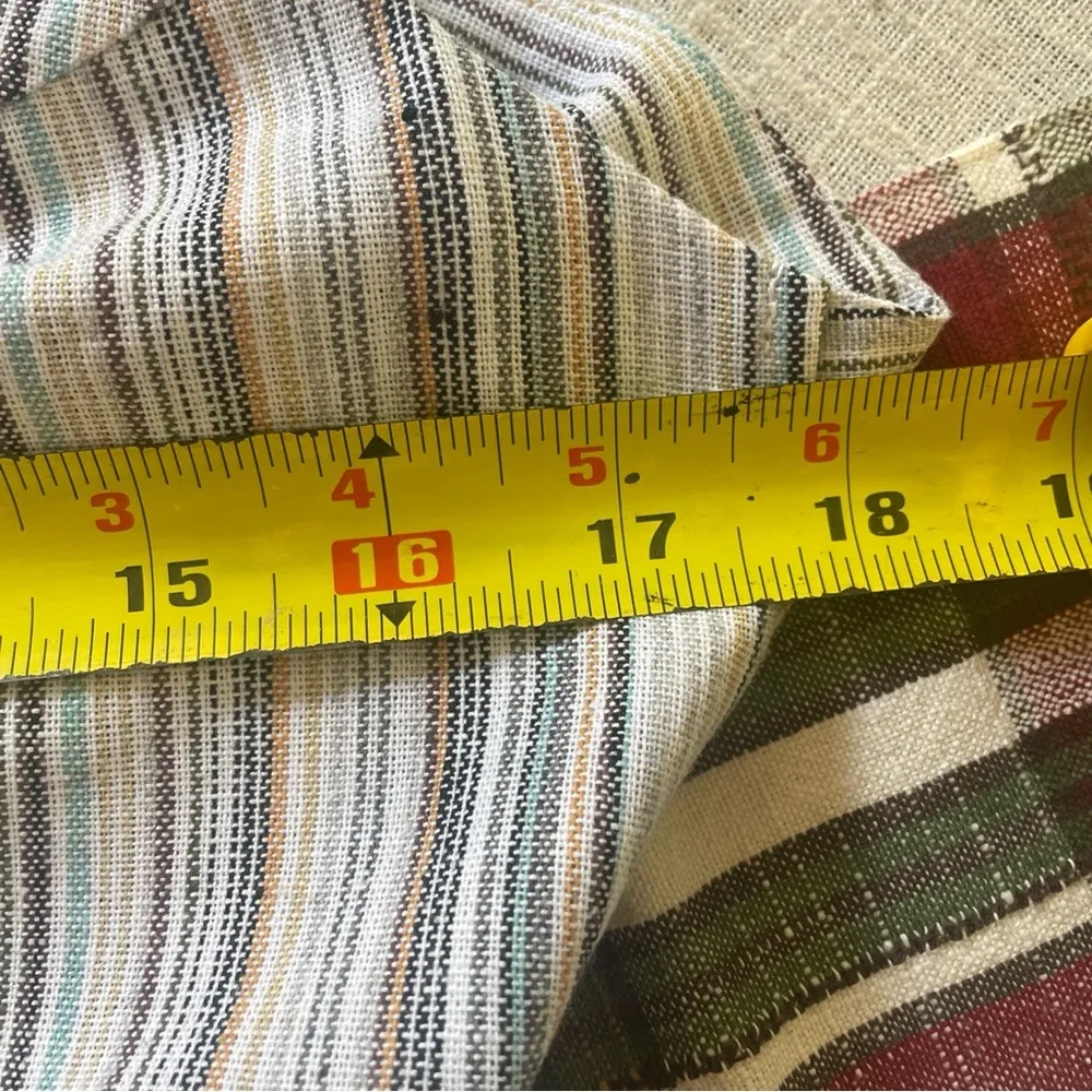 Knot Sisters‎ NWT Striped Wide-Leg Linen Jumpsuit Tie Back Boho Chic Medium - Image 12