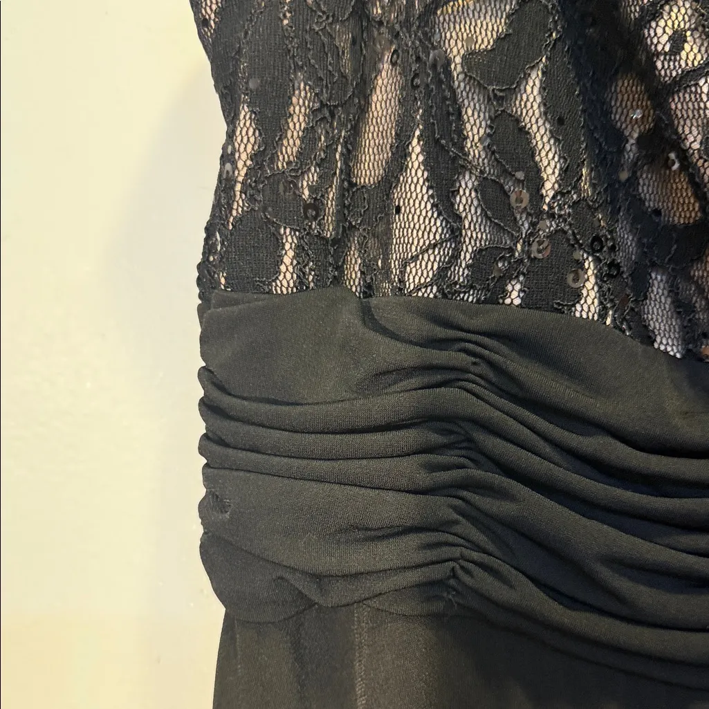 DressBarn Collection Elegant Black Lace Evening Dress - Image 7