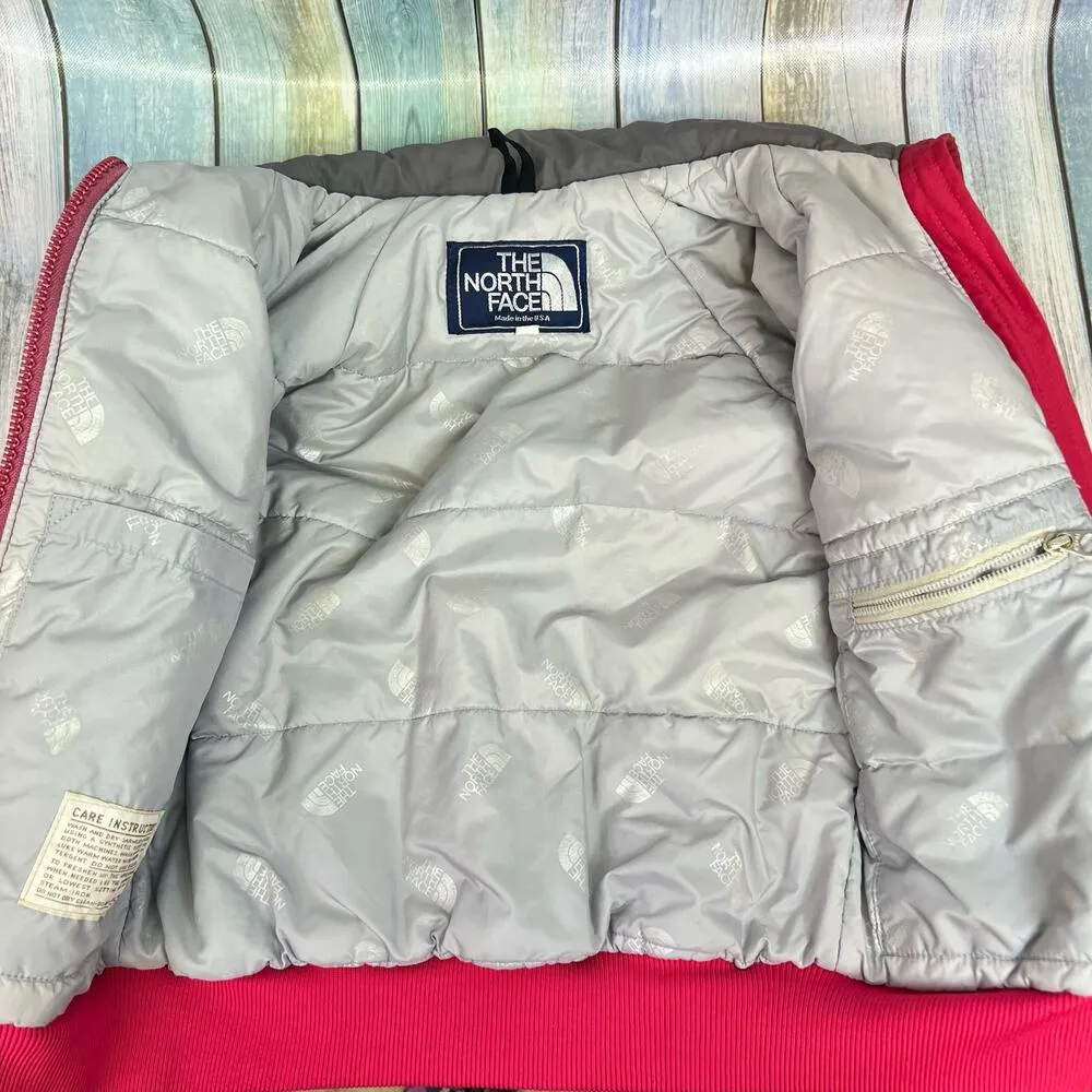 The North Face Vintage Coat Winter Ski Jacket Size 6 Pink Grey Made USA Retro - Image 6