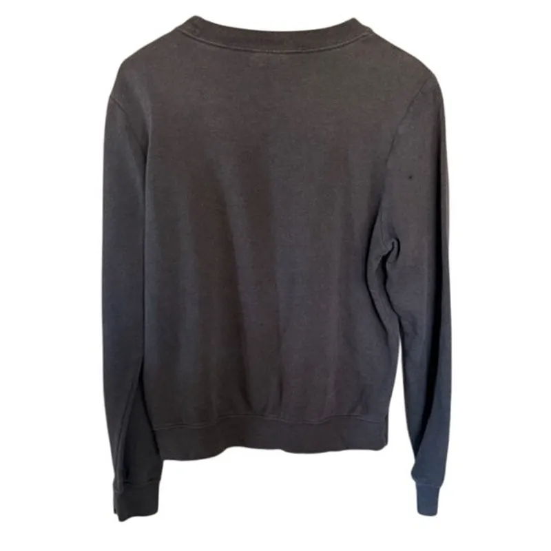 Nike Black Logo Crewneck Sweatshirt Small – Pullover Long Sleeve Size Small - Image 3