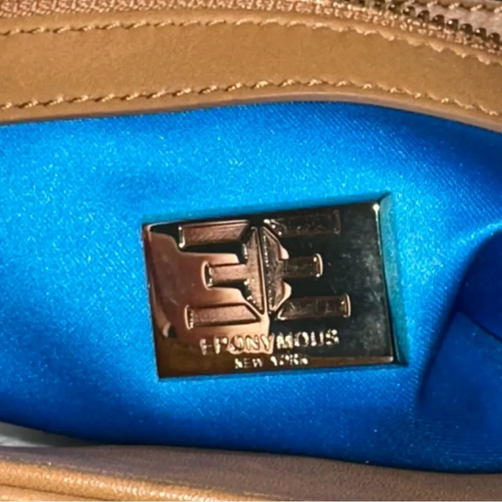 Eponymous Brown Tan Leather Detachable Shoulder Strap Kathryn Panel Handle Bag - Image 8