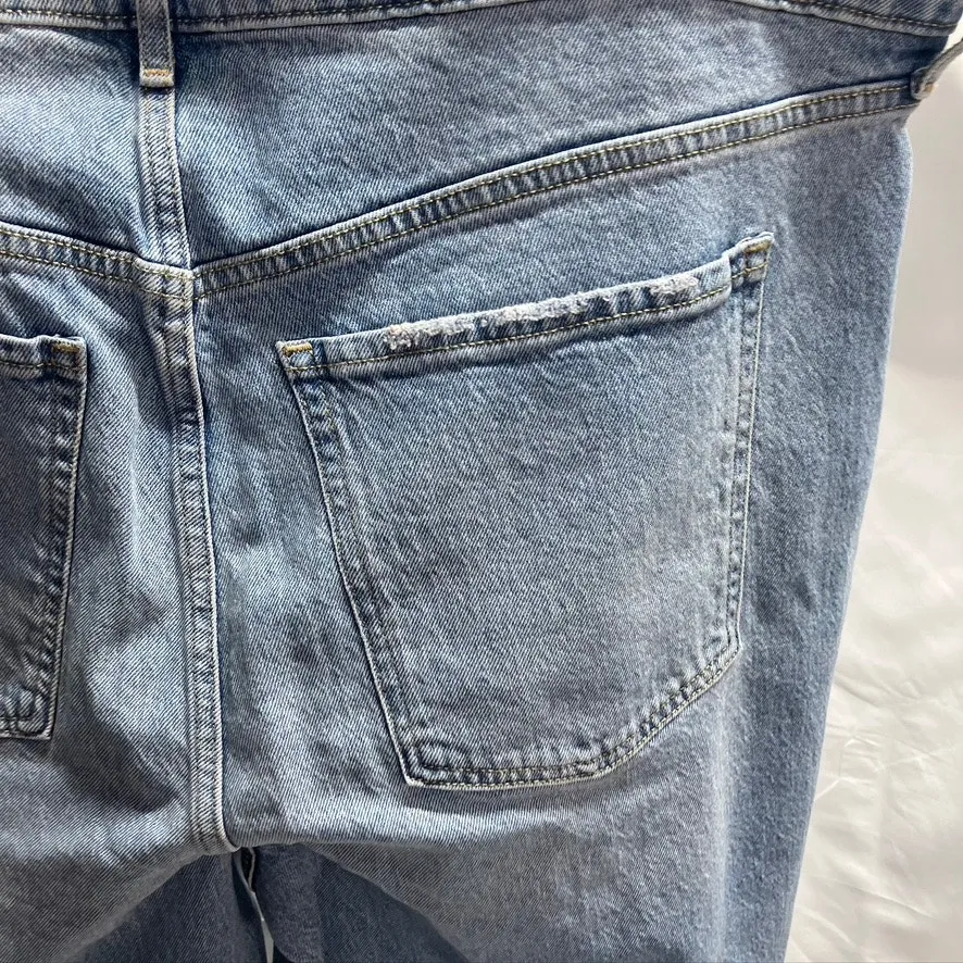 Old Navy Ski-Hi Wide Leg Extra High Rise Jeans Womens‎ 20 Light wash distressed - Image 12