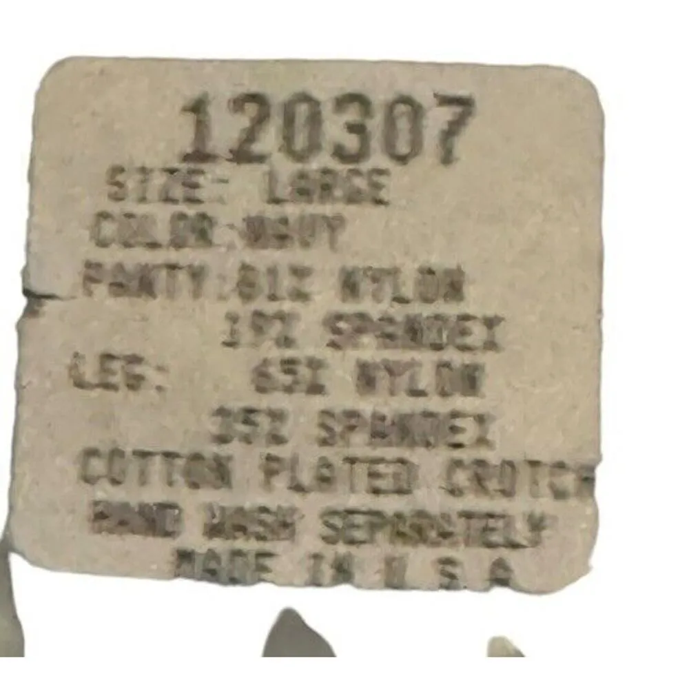 Silkies Navy Ultra Soft Dimensions Control Top Panty Hose 120306 Large Night Out - Image 3