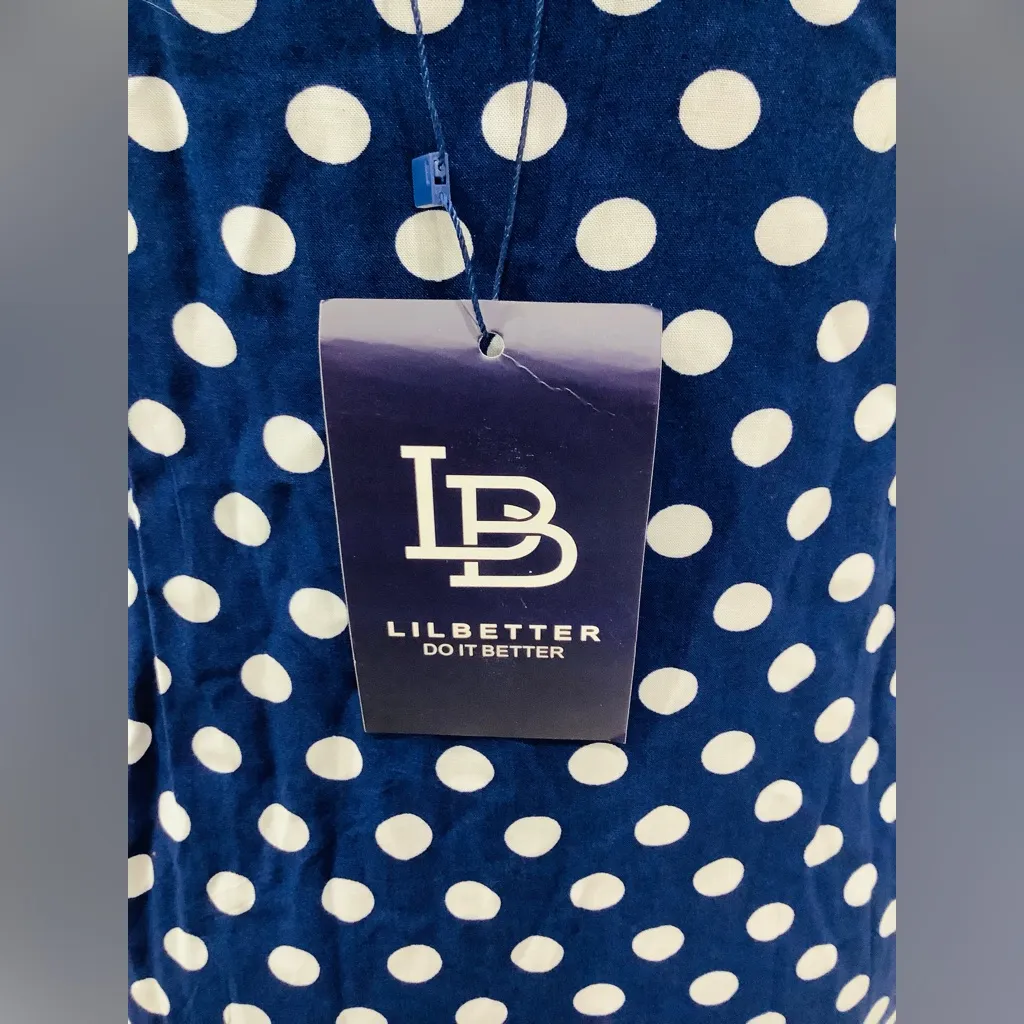 Pretty polka dot maxi dress 💙🤍💙 Blue - Image 3