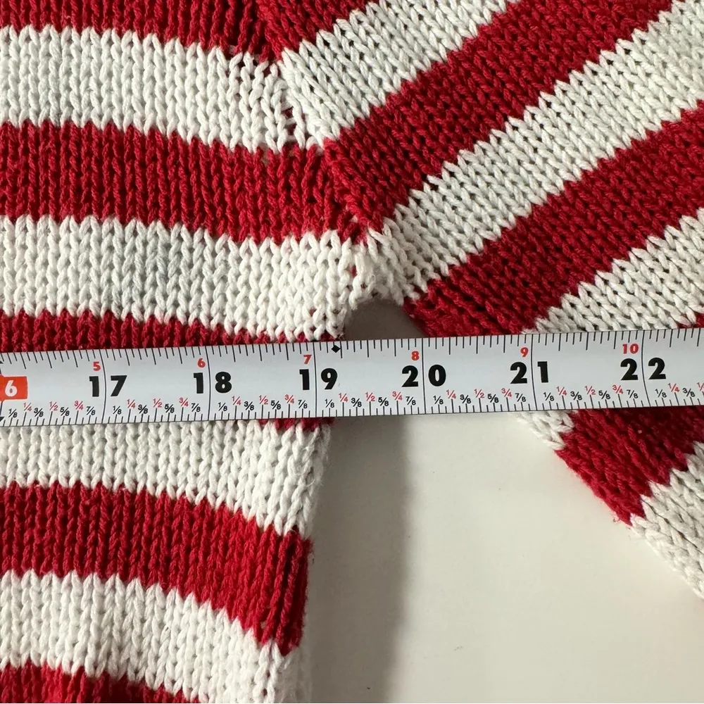 Grayson Threads  Pull Over Cable Knit American Flag Novelty Sweater Graphic S - Image 7