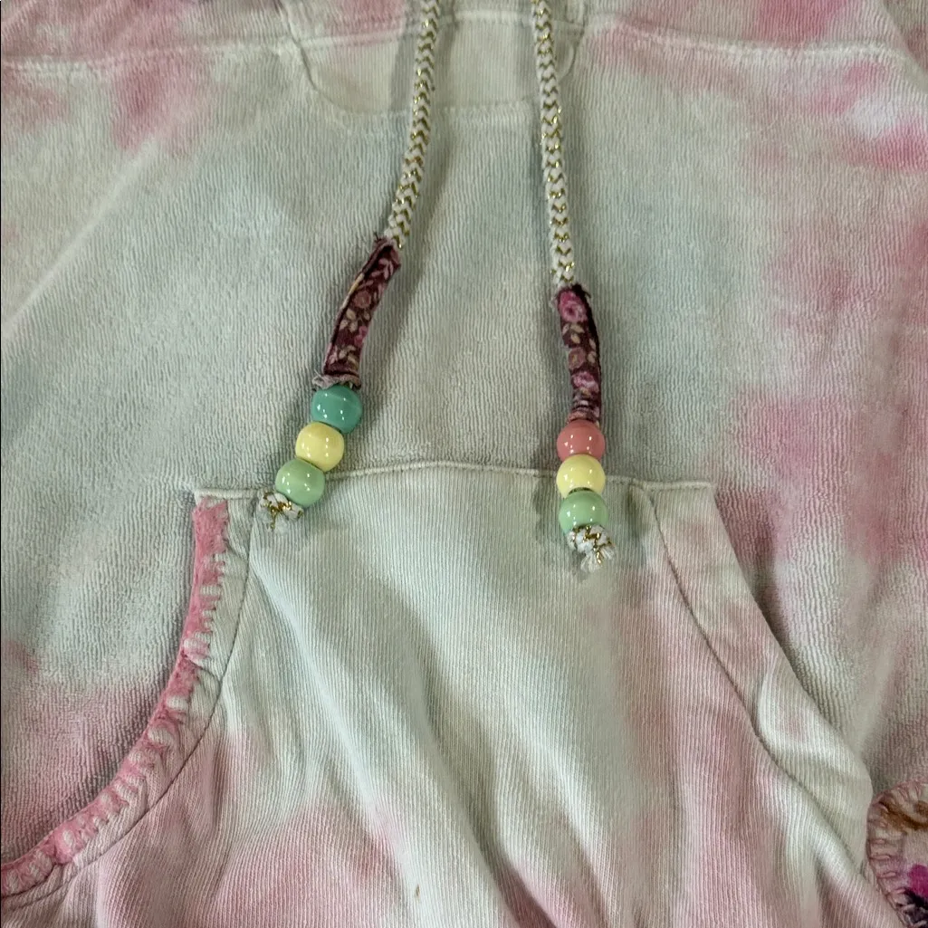 LoveShackFancy Pastel Pink Tie-Dye Hoodie - Image 6