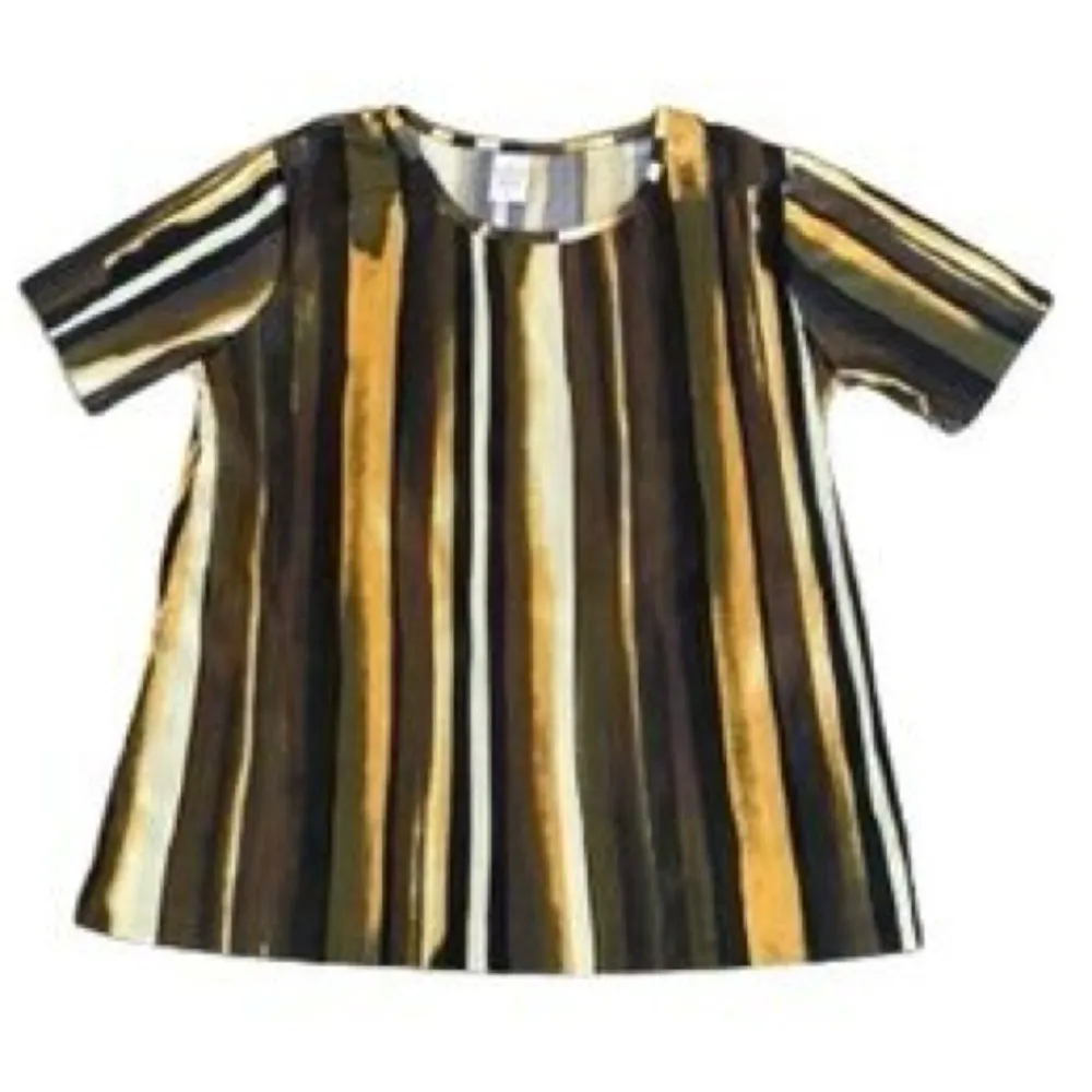 Cuddl Duds Women's Pullover Pleated Jersey Crew-Neck Top Olive Multi Size Small - Image 2