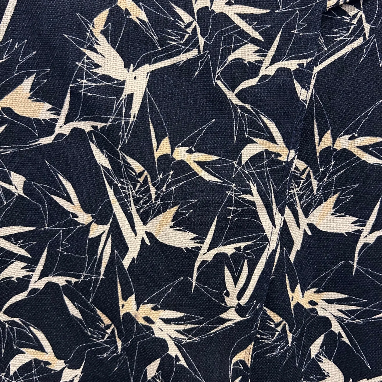 RACHEL ROY Womens 12 :Polynesian Paradise Blue White Bird Print Asymmetrical Black - Image 4