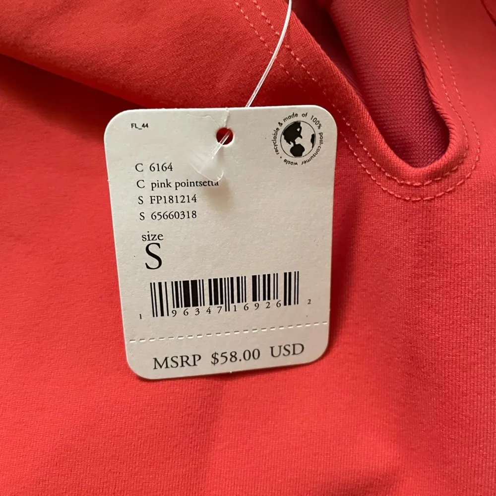 NWT Free People Keep it Sleek Bodysuit Pink Poinsettia Size S - Image 8