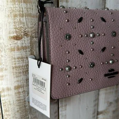 Coach Callie Foldover Clutch Crossbody Purse Bag Ice Purple New NWT - Image 2