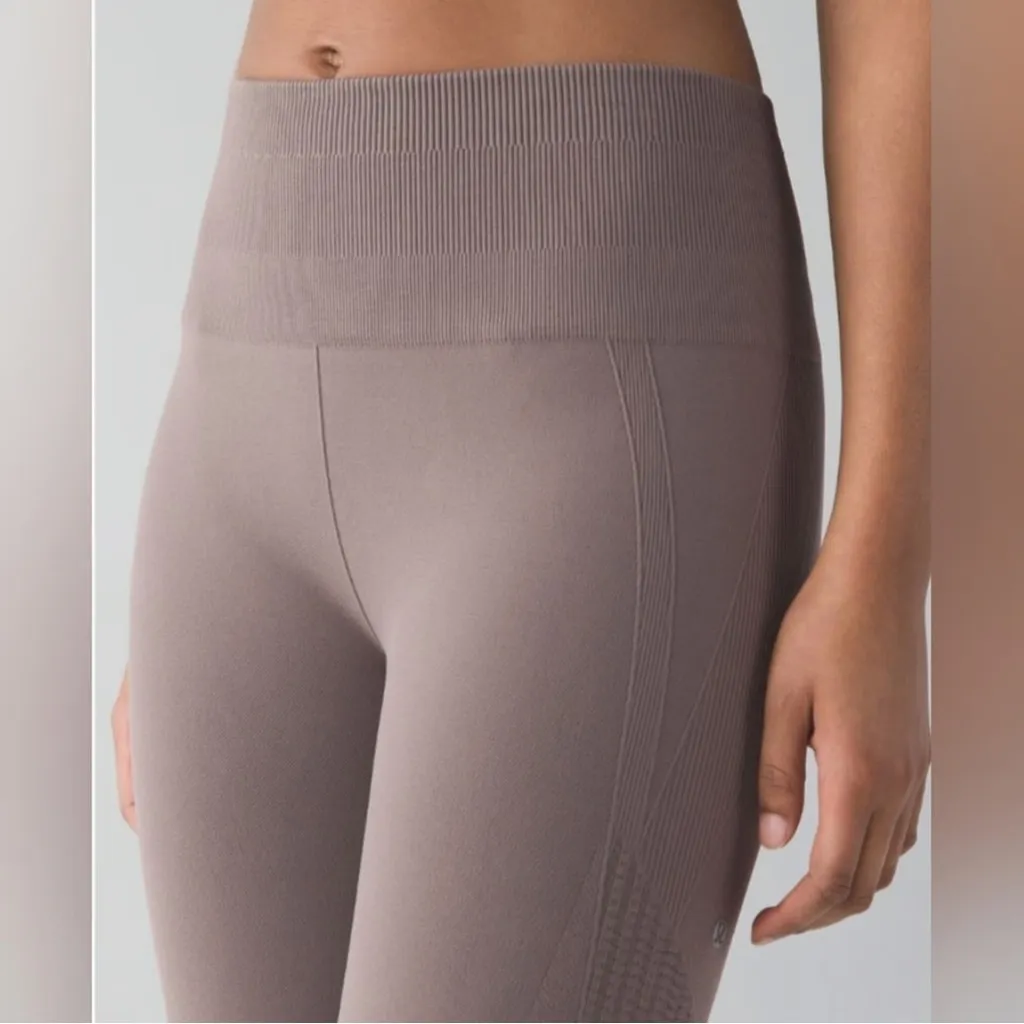 Lululemon Flow & Go Crop Leggings Cocoa Size 4 - Image 2