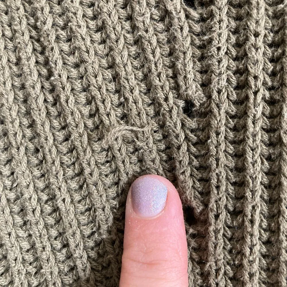 Object Cool Creative Conscious Green Knit Crew Neck Long Sleeve Pullover Sweater Size XL - Image 5