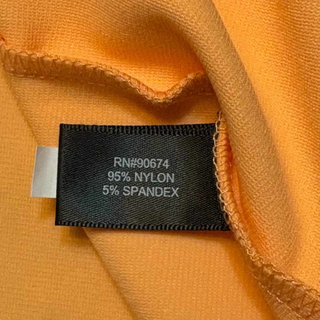 Boston Proper V-Neck Midi Dress size L darker peach color than pictures - Image 7