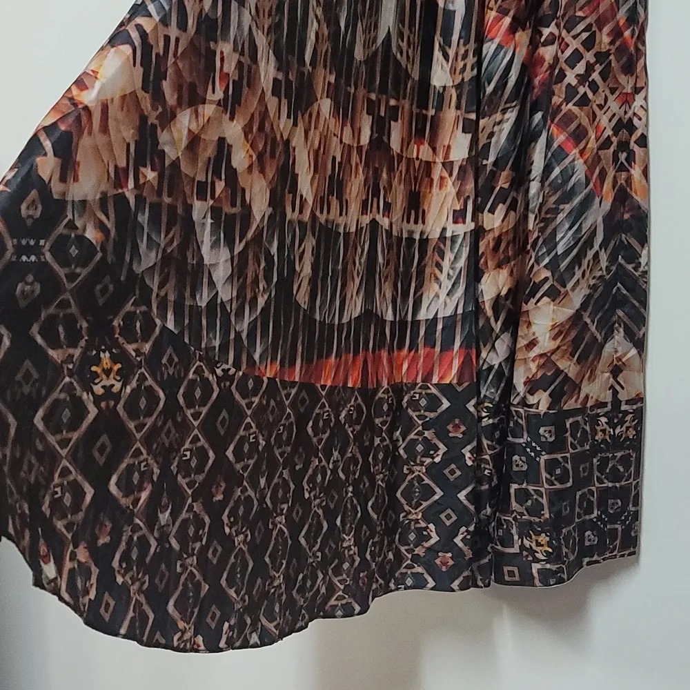 Bhanuni By JyotiMulti Color Poly Taffeta Printed Maxi Skirt - Image 6