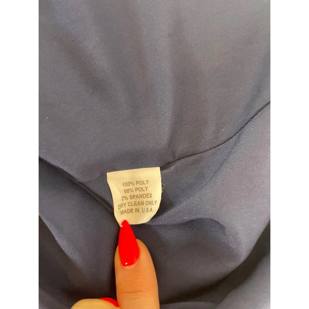 Slate & Willow Floral Pollock Mini Dress Navy Mock Neck Bell Sleeve Size 4 - Image 6