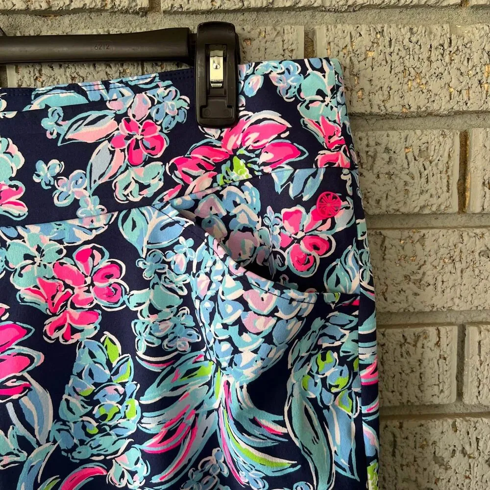 Lilly Pulitzer Luxletic Pants Size 16 Floral Beachy Vacation Pineapple - Image 3