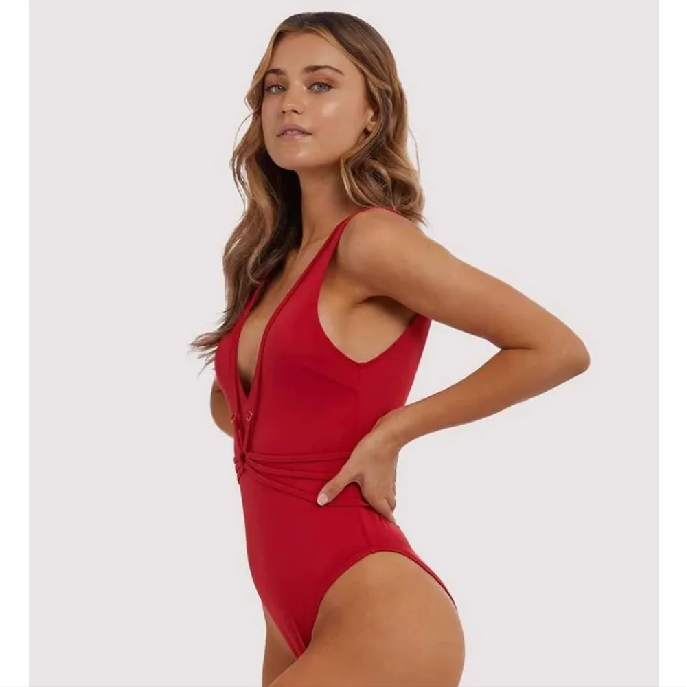 Playful Promises Swimsuit Wolf & Whistle Plunge Strappy One - Image 2