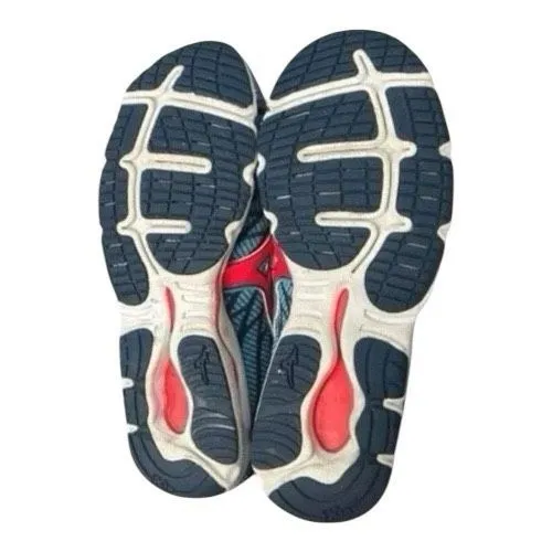 Mizuno Wave Hitogami 4 Women Blue Sneakers Size 8 Running Low Top Tie Closure - Image 11