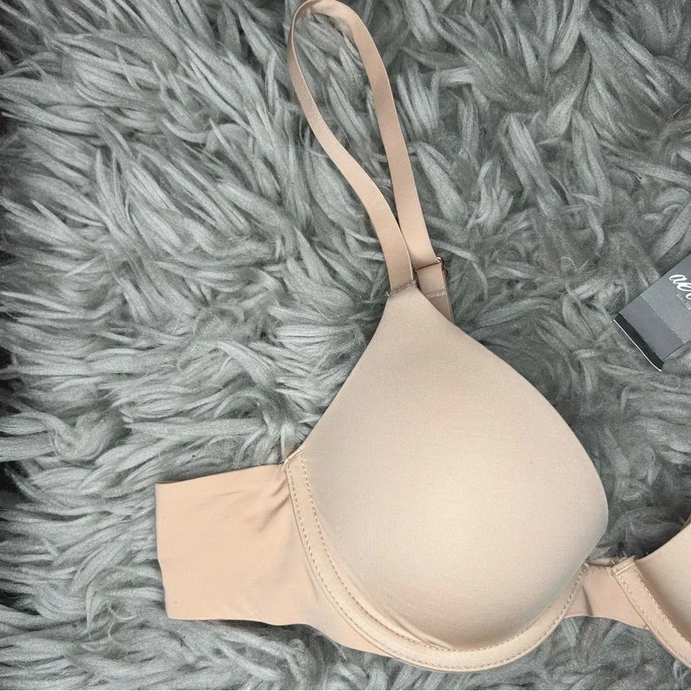 NEW Aerie Real Me full coverage neutral nude bra size 34AA - Image 2