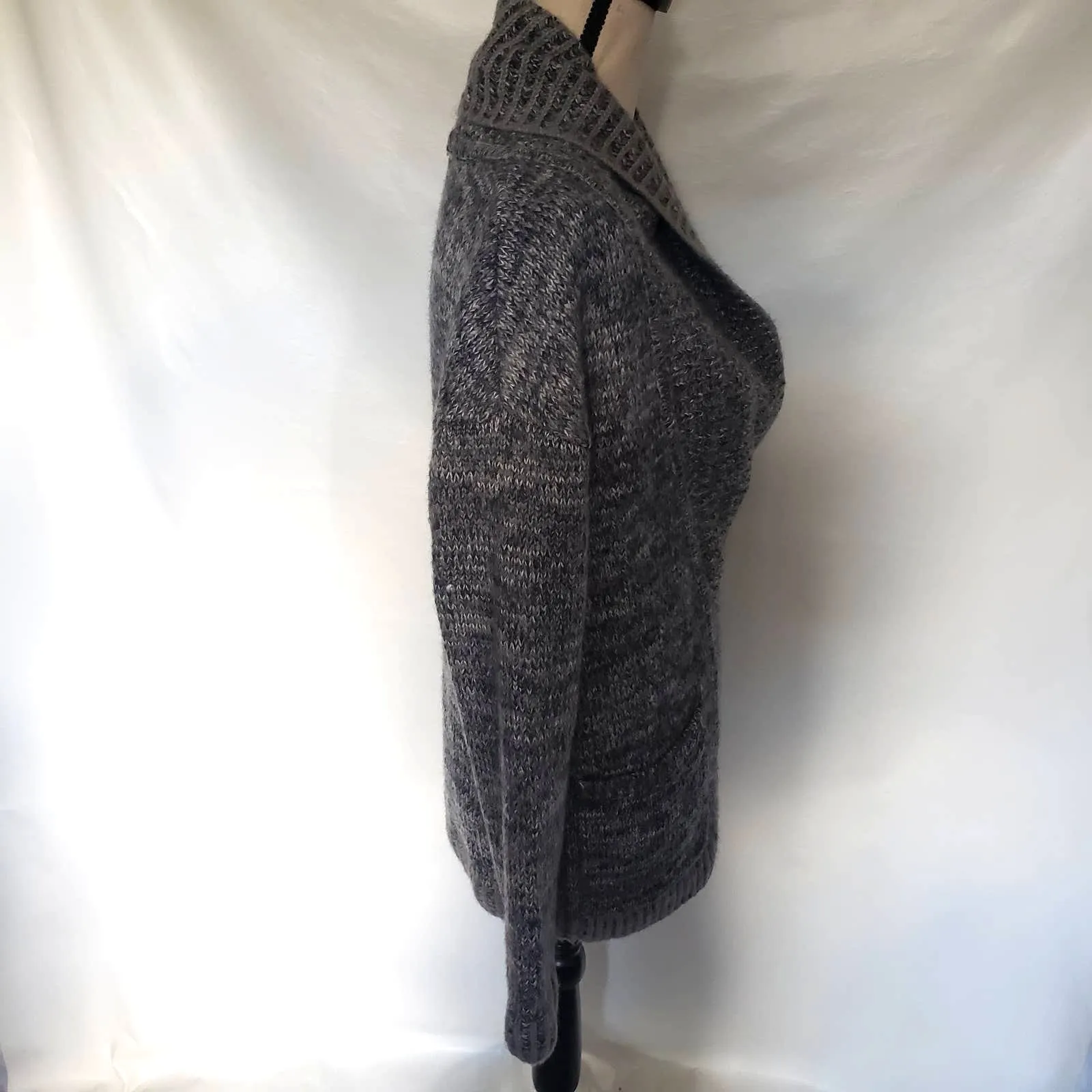 Gap Shawl Collar Cardigan Womens Sweater XS Preppy Cozy Fuzzy Cottage Heritage - Image 3