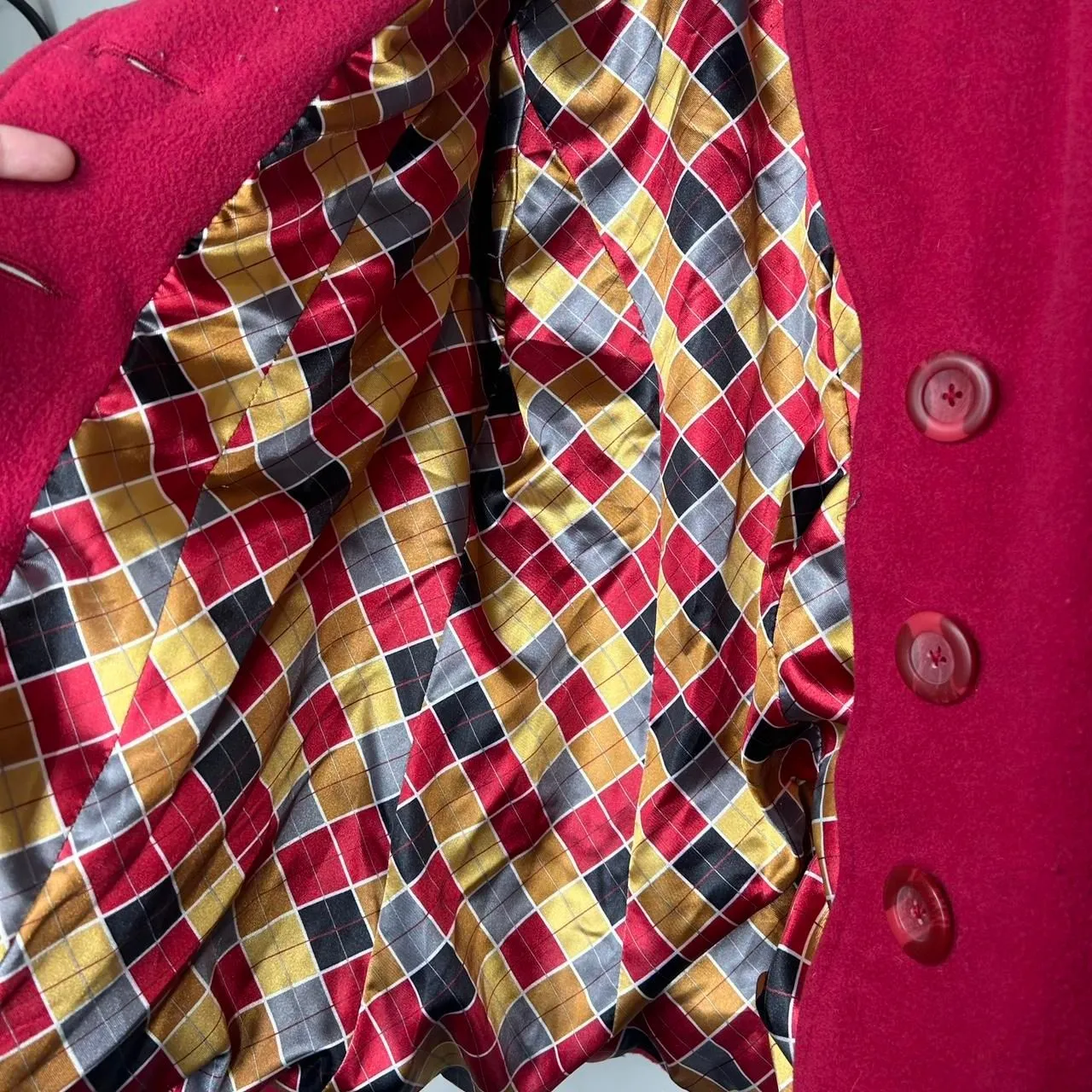 Cabi Women's Red and Burgundy Coat - Image 3