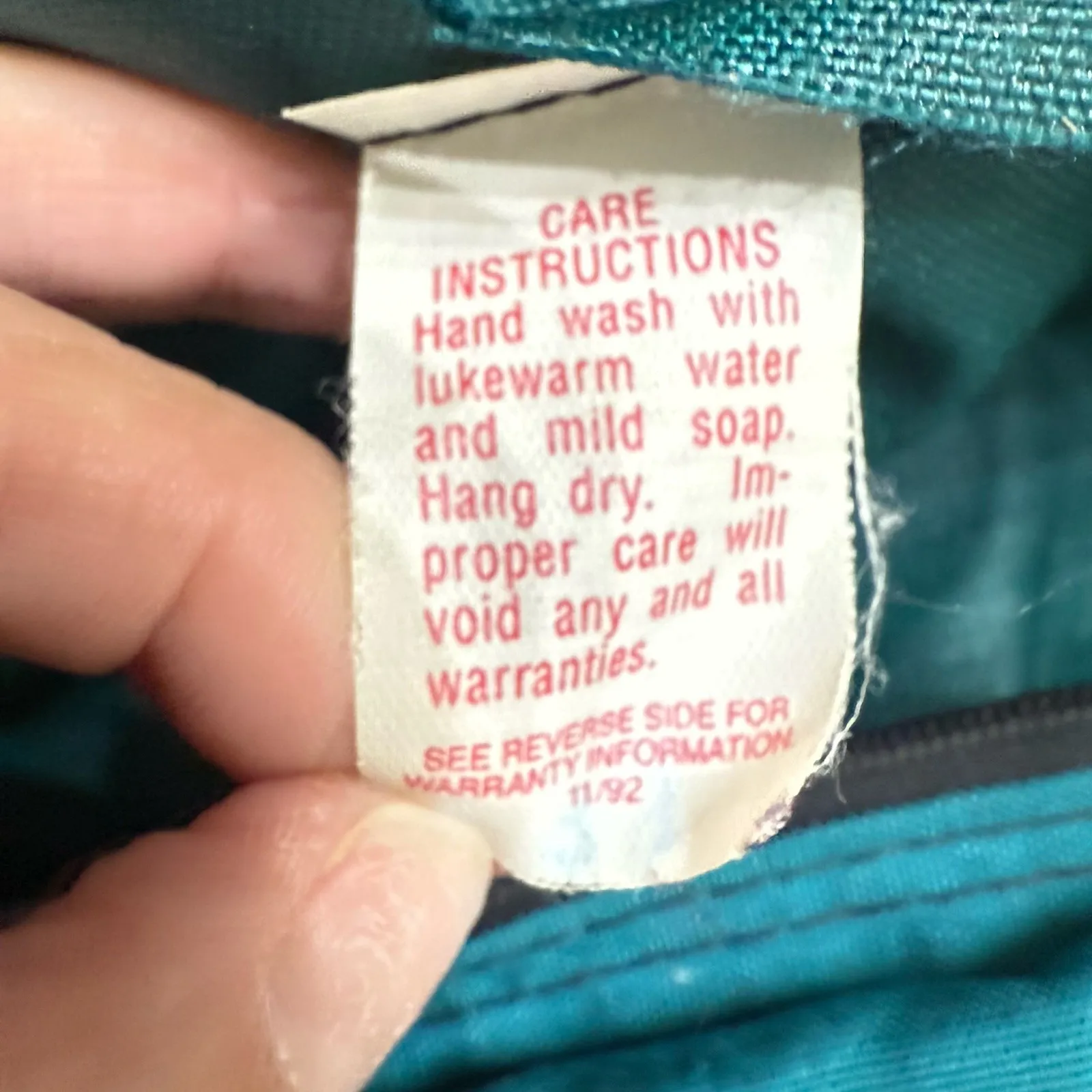 VTG Jansport Fanny Pack 2 Pouch‎ Waist Bag TEAL GREEN Black USA 90's - Image 13