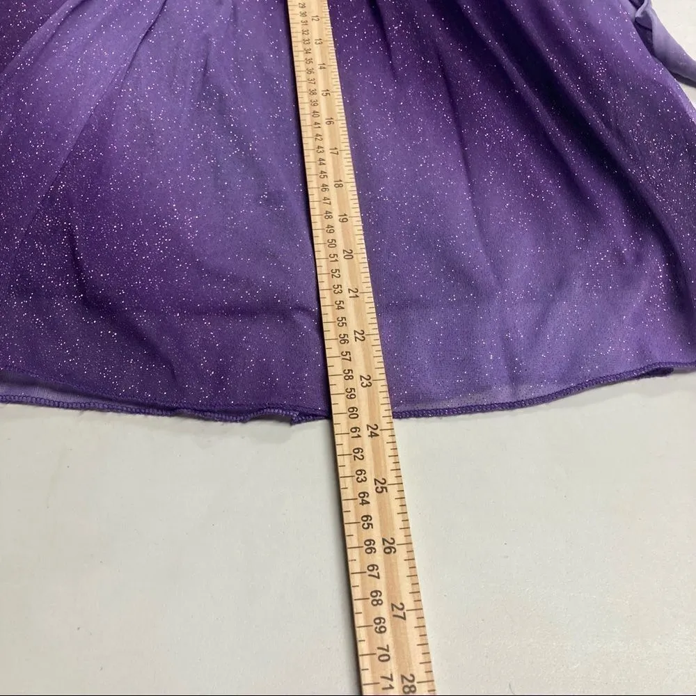 RUBY ROX Women’s Purple Sparkly Spaghetti Strap Size Small Prom Formal Dress - Image 6