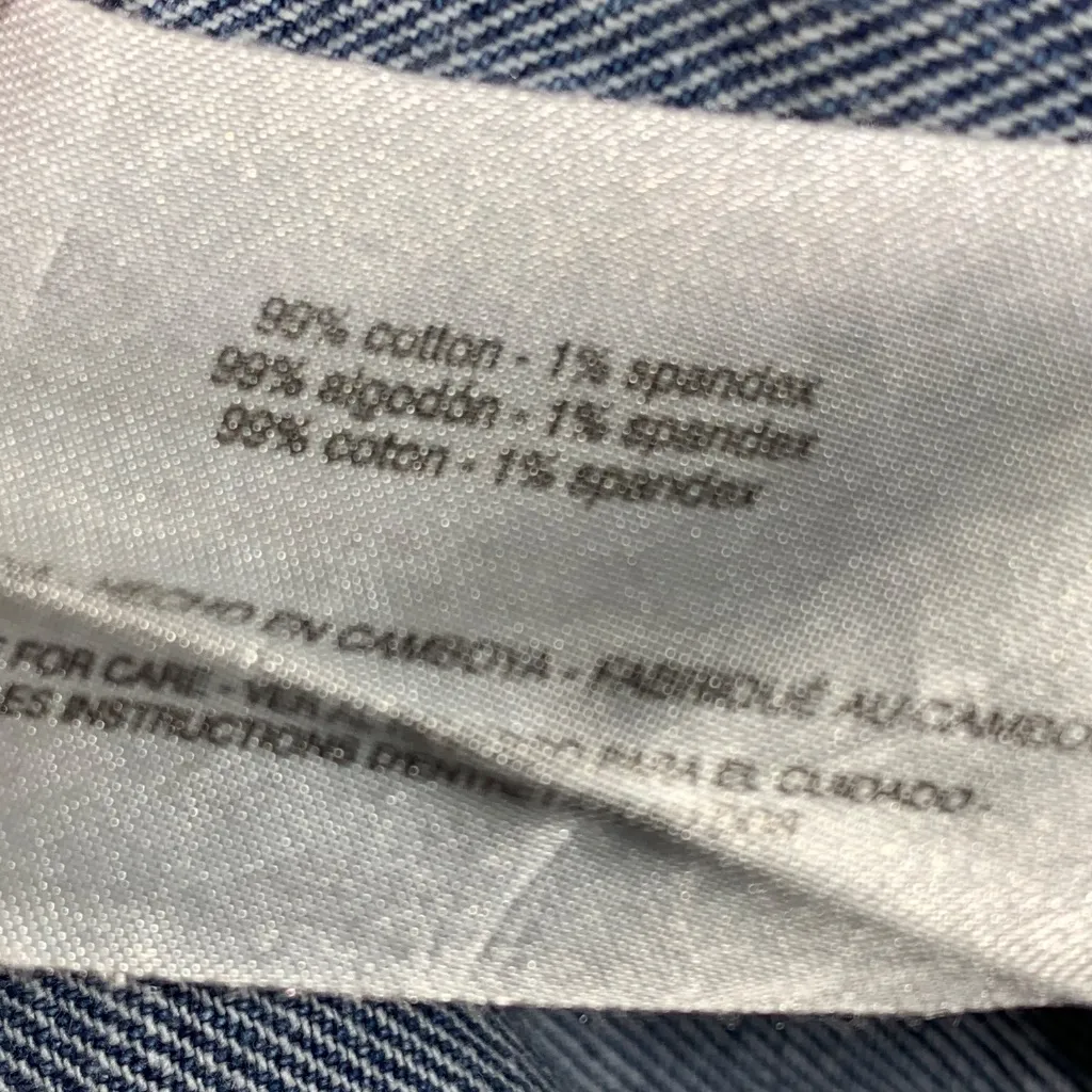 Boyne Women’s Blue Jeans Size 12 Made in Cambodia Classic Fit 99% Cotton - Image 12