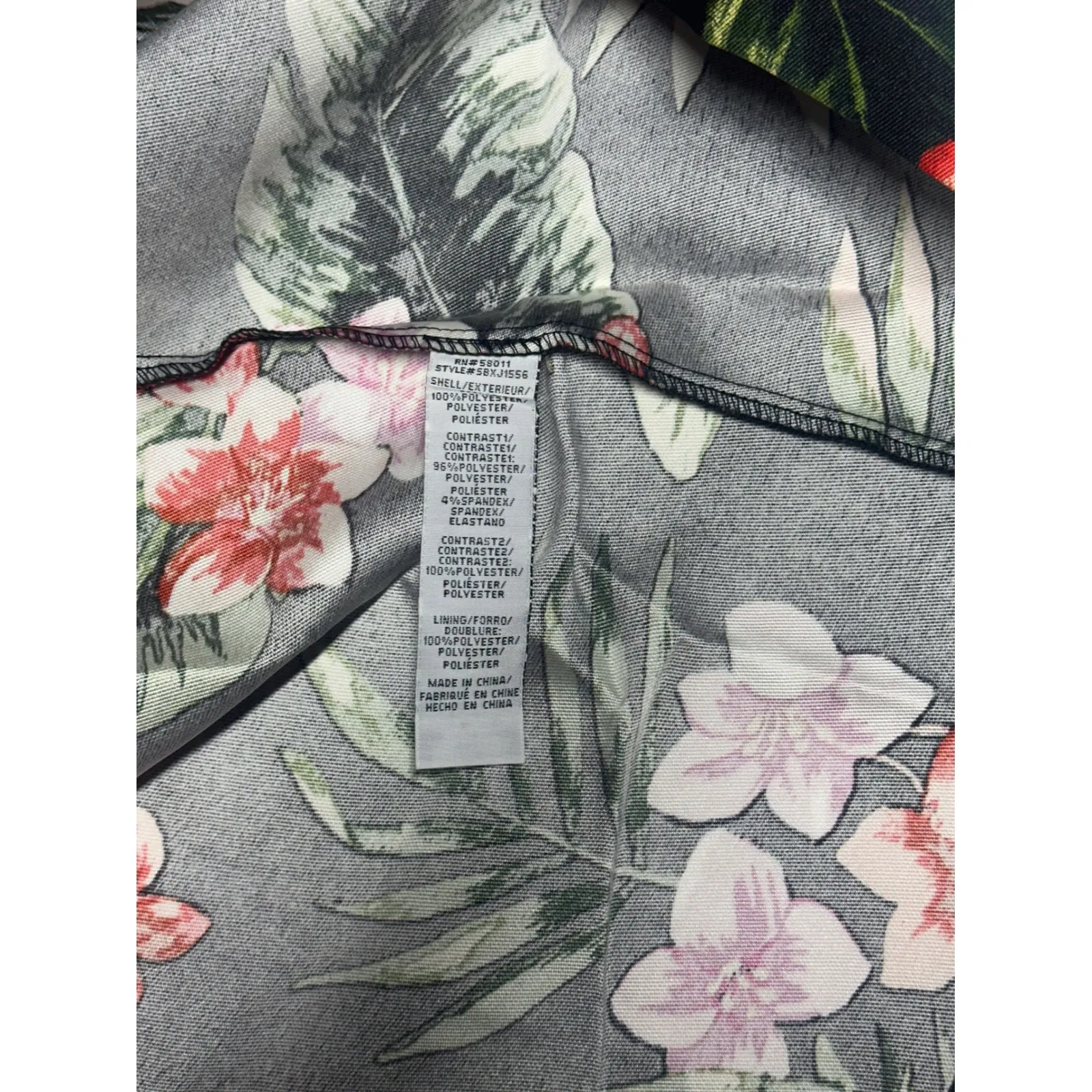 Sangria Black Floral Fit & Flare Dress Sleeveless Party Cocktail‎ Size 16 NWT - Image 6