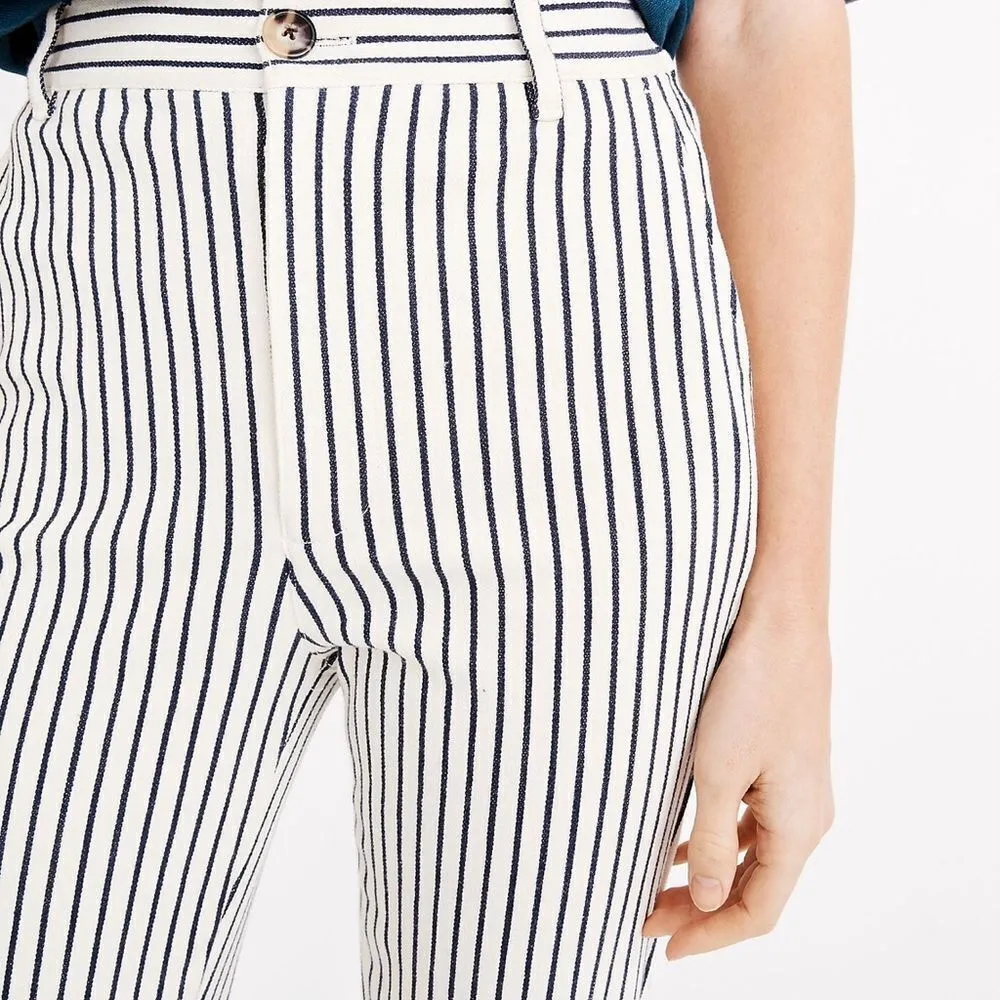 Madewell Tapered Pants in Stripe Size 25 Corporate‎ Office Wear Preppy Nautical - Image 4