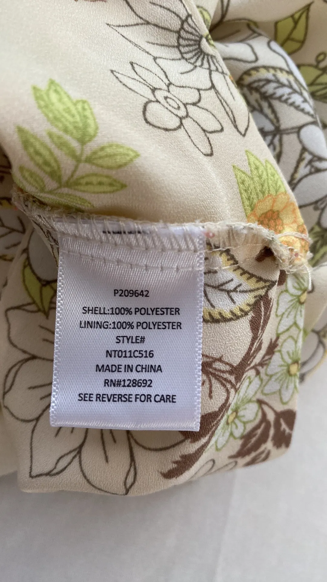 crop top blouse long sleeve square neck ties in back padded Sz large - Image 9