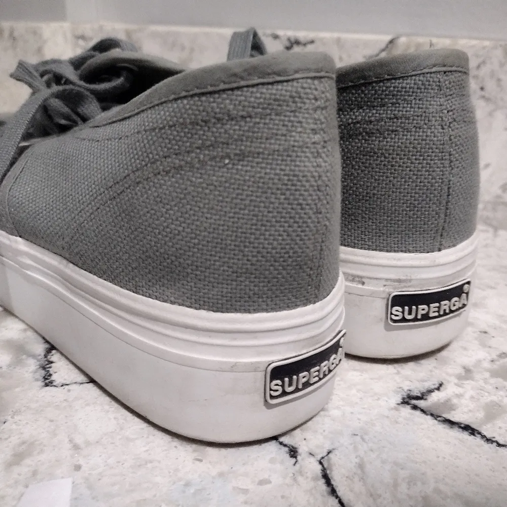 Superga grey platform sneakers - Image 2