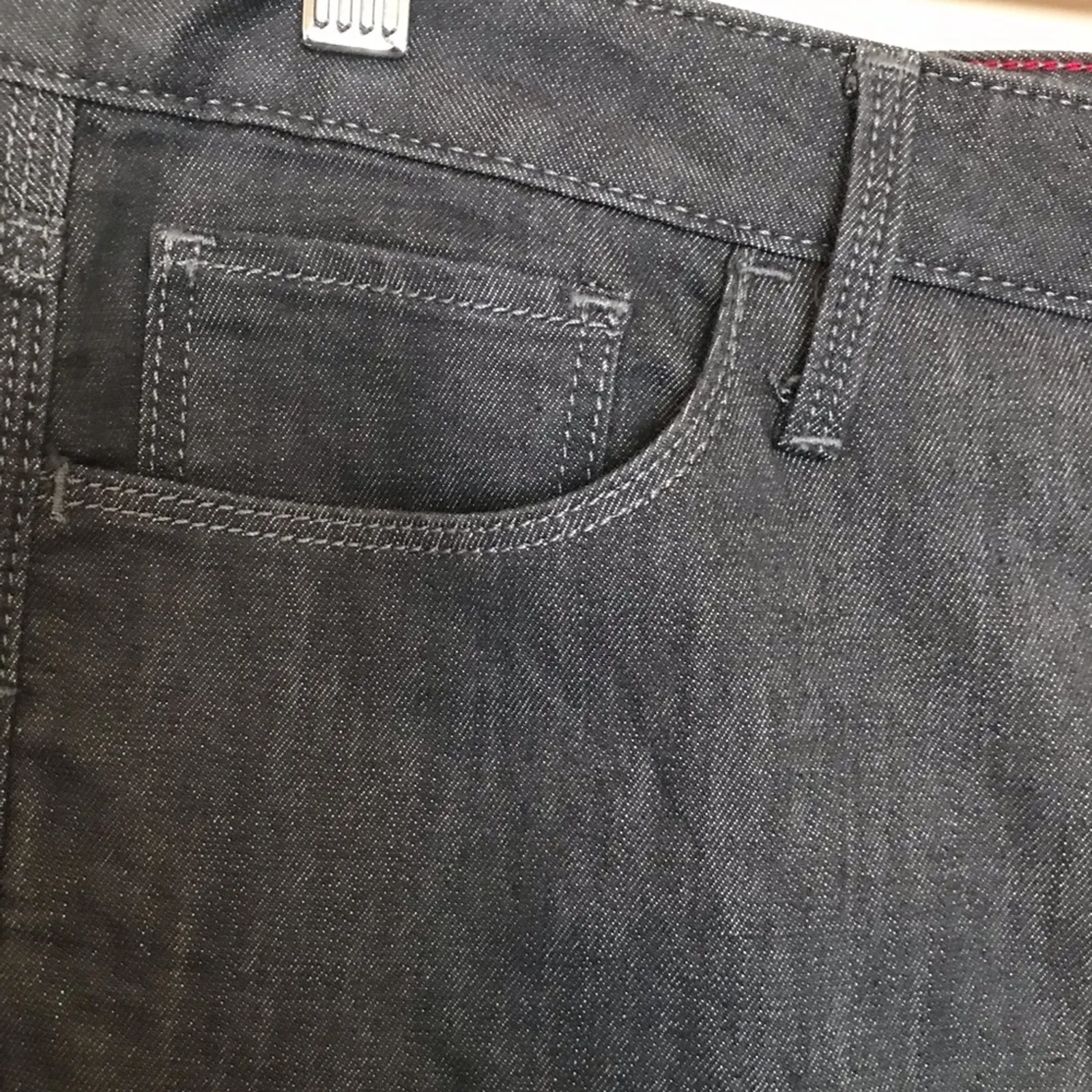 Banana Republic Gray Mid Rise Skinny Slim Jeans Denim Classic womens 31 new - Image 6
