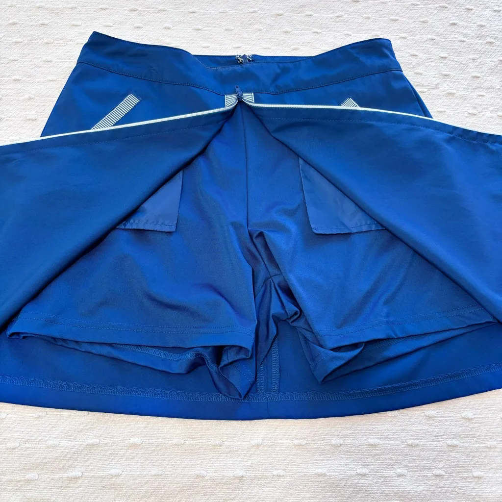 Lady Hagen Navy Blue Golf Skort Brocade Trim Women’s Size‎ 6 - Image 6