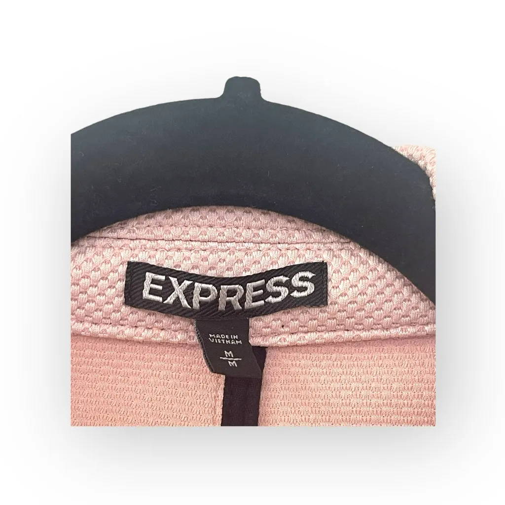 new Express ❤︎︎ Minus the Leather Knit Motorcycle Jacket ❤︎︎ Dusty Rose ❤︎︎ M - Image 6