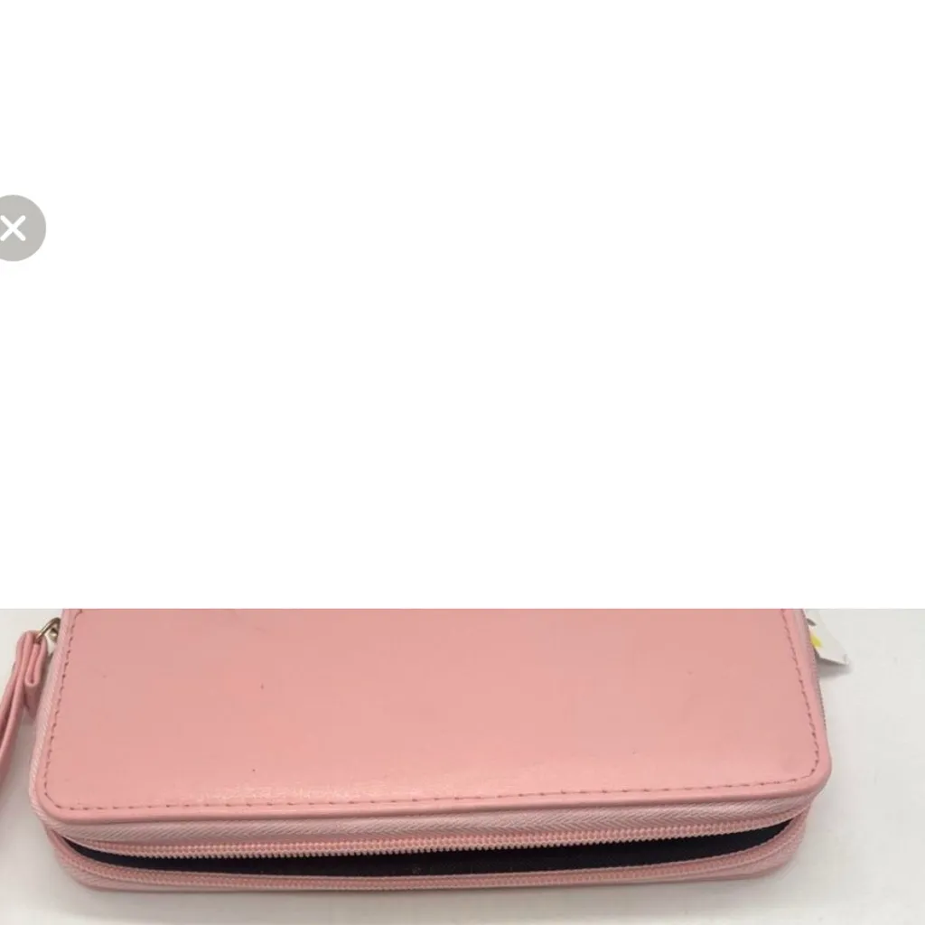 Pink Zip-Around Wristlet Wallet – New With Tags – Card & Bill Slots,& Coin Pouch - Image 2