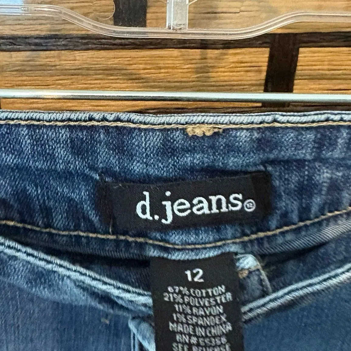 D. Jeans‎ Denim Bermuda Shorts Size 12 - Image 5