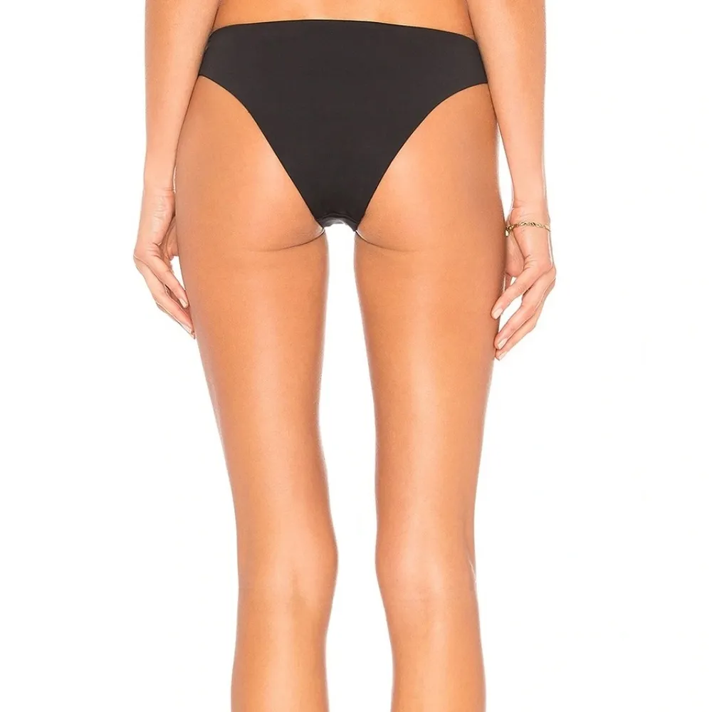 Mara Hoffman Kay Bikini Bottom Black Textured Size XL NWT - Image 2
