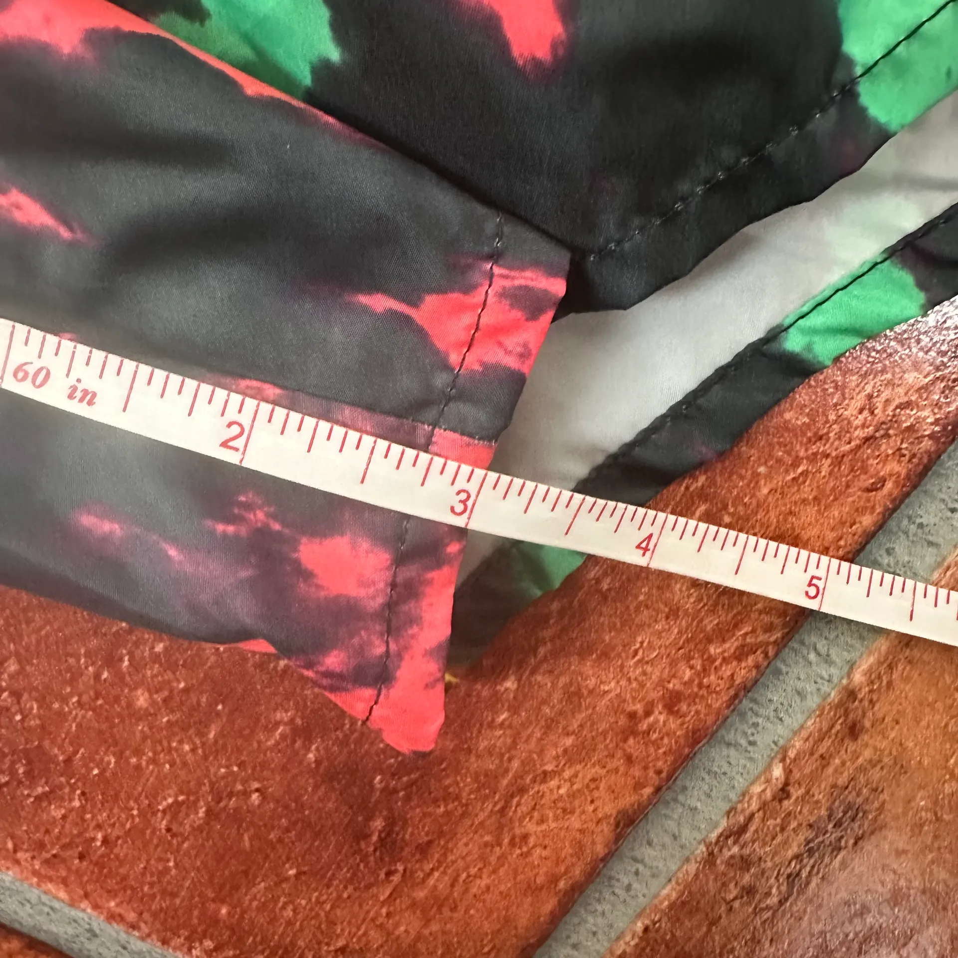 Stella McCartney x adidas Abstract Splatter Graphic Running Shorts Size Medium Black - Image 5