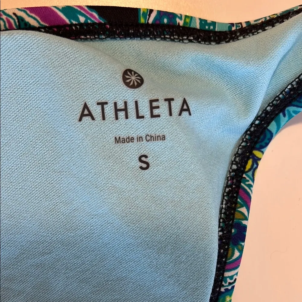 Athleta Samana Turquoise Paisley Halter Bikini Top - Image 3