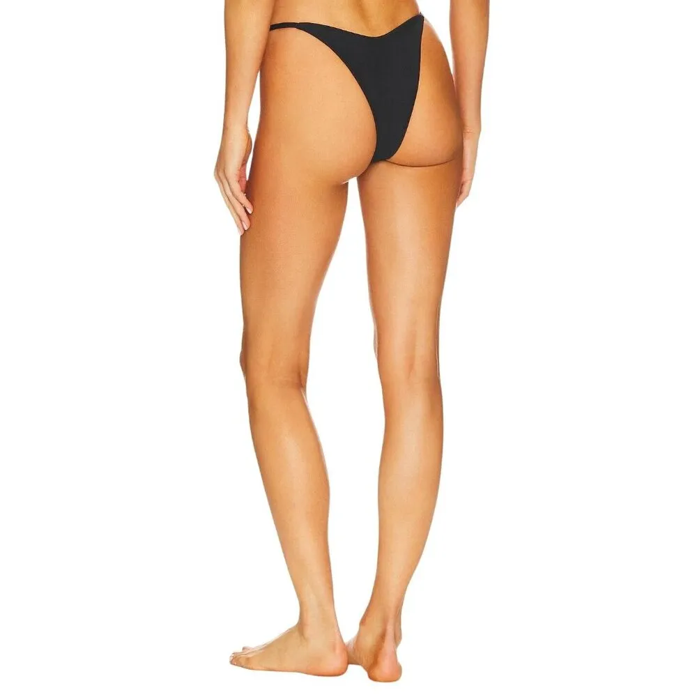 lovewave the Charley Bikini Bottom in Black Medium New Womens Swimsuit - Image 2