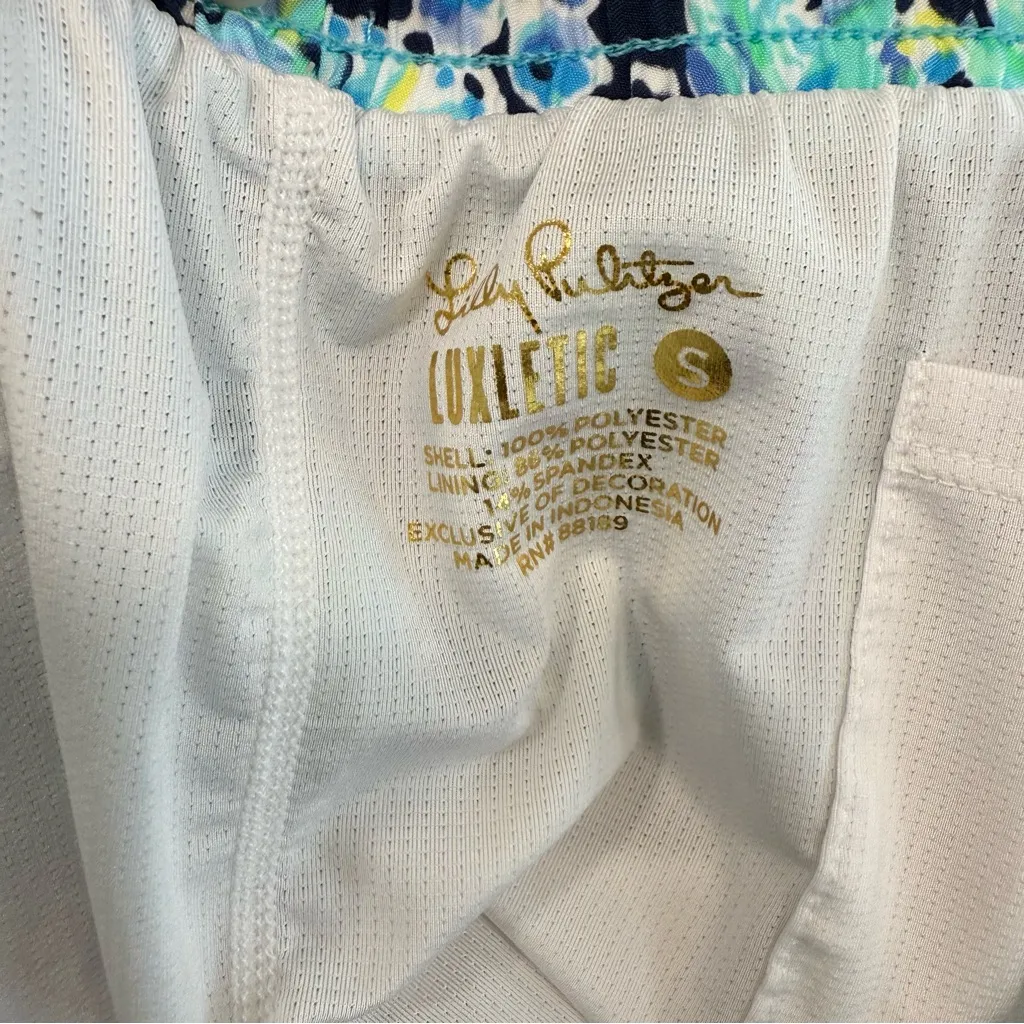 Lilly Pulitzer Ocean Trail Shorts In High Tide Navy Scuba Doo Size Small 001485 - Image 6