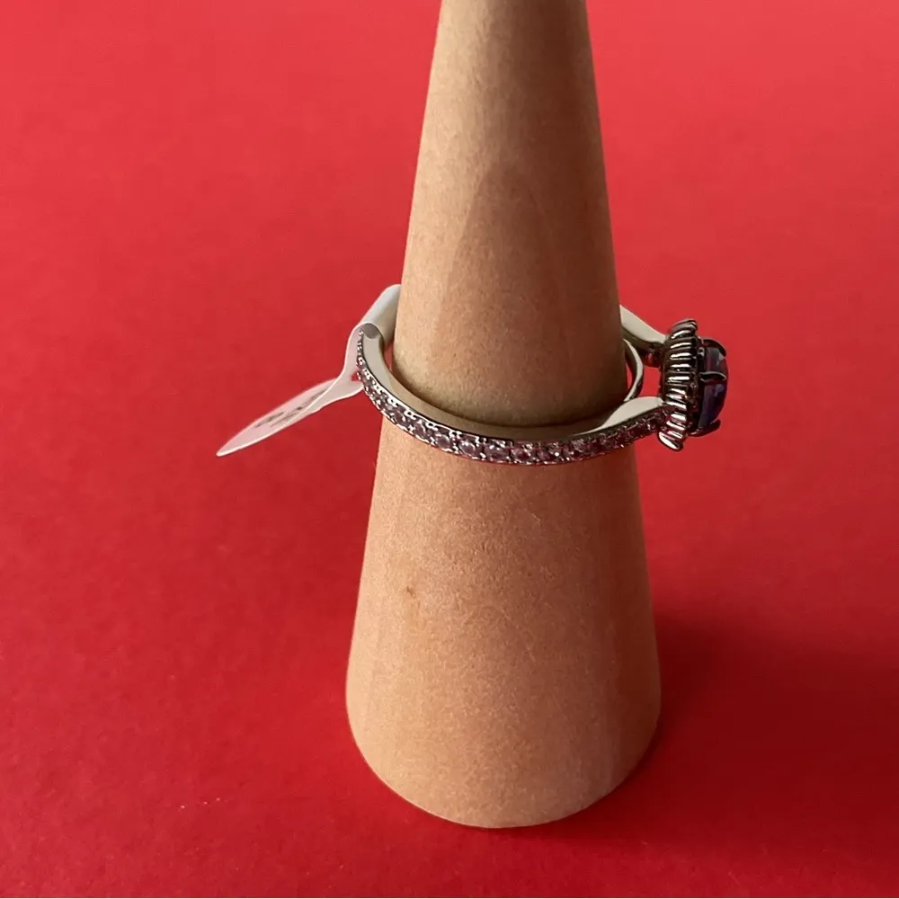 Bomb Party RBP5435 “Timeless Essence” LCTourmaline Rhodium/Hematite Sz8 Ring NWT Size 8 - Image 2