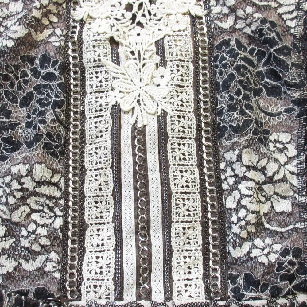 NWT Beguile by Byron Lars Lace Melange Sequin Pencil Sheath Dress 2 - Image 9