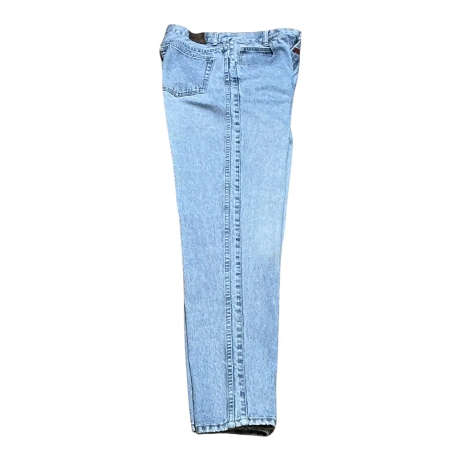 Lawman High Rise Tapered Leg Vintage 90s 100% Cotton Acid Wash Jeans 13 - Image 4
