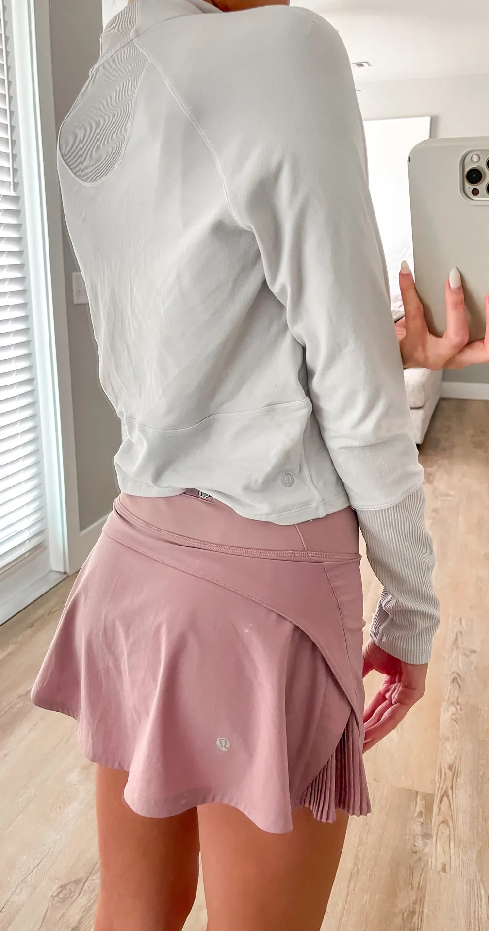 Lululemon White Cropped Half Zip - Image 9