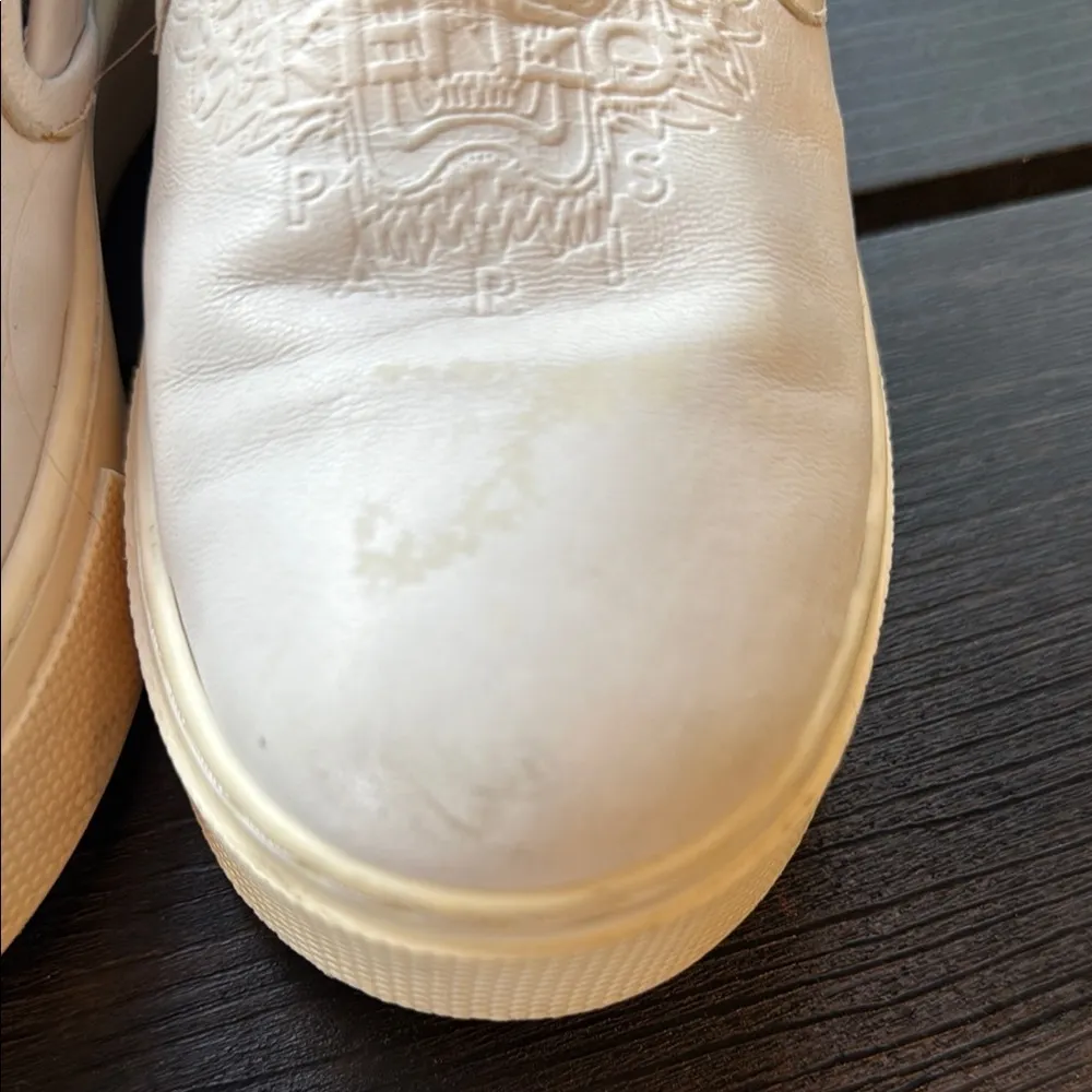 KENZO Paris white slip ons size 6 women’s - Image 3