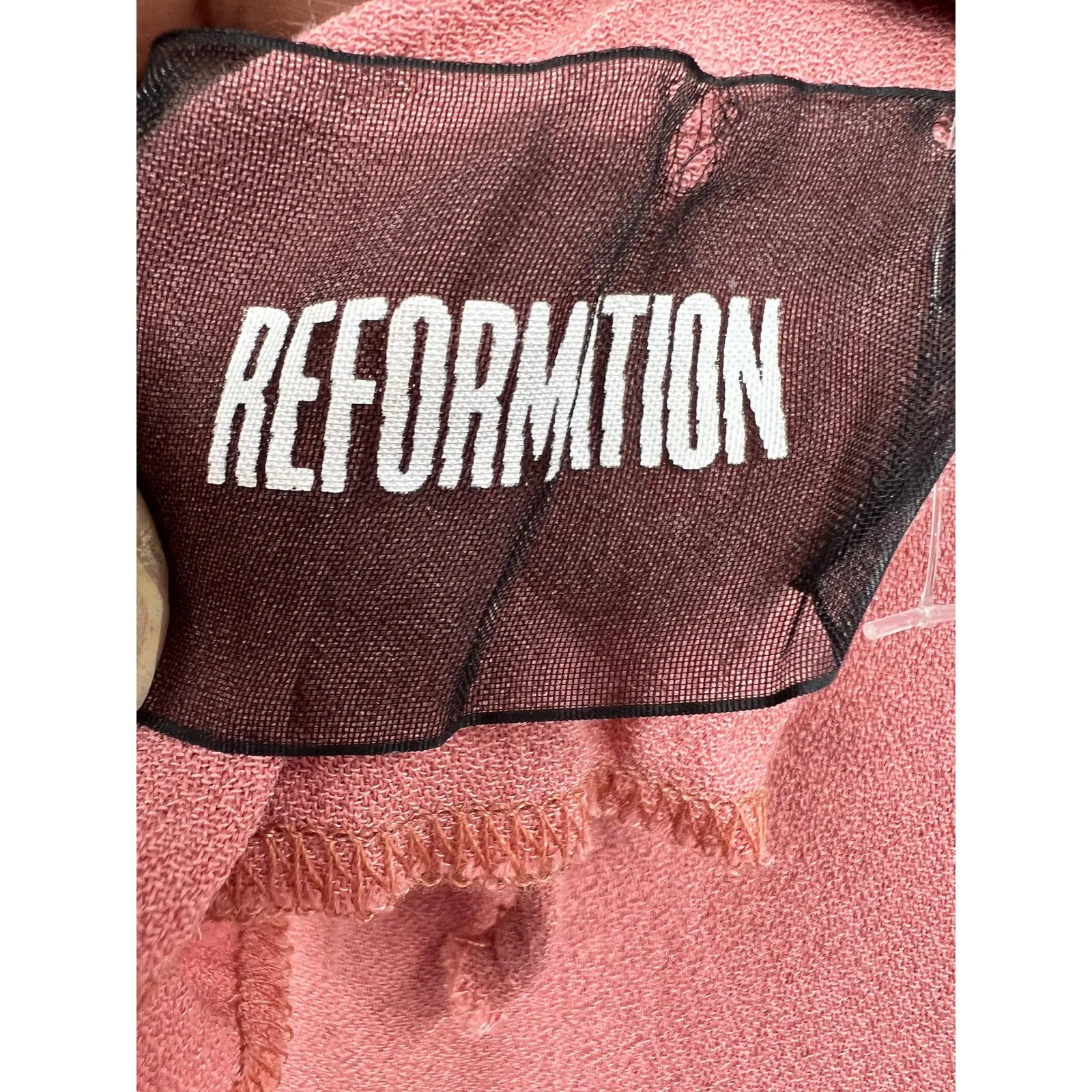 Reformation Women's Lightweight Casual Tank‎ Top Sleeveless Deep Pink Size S - Image 2