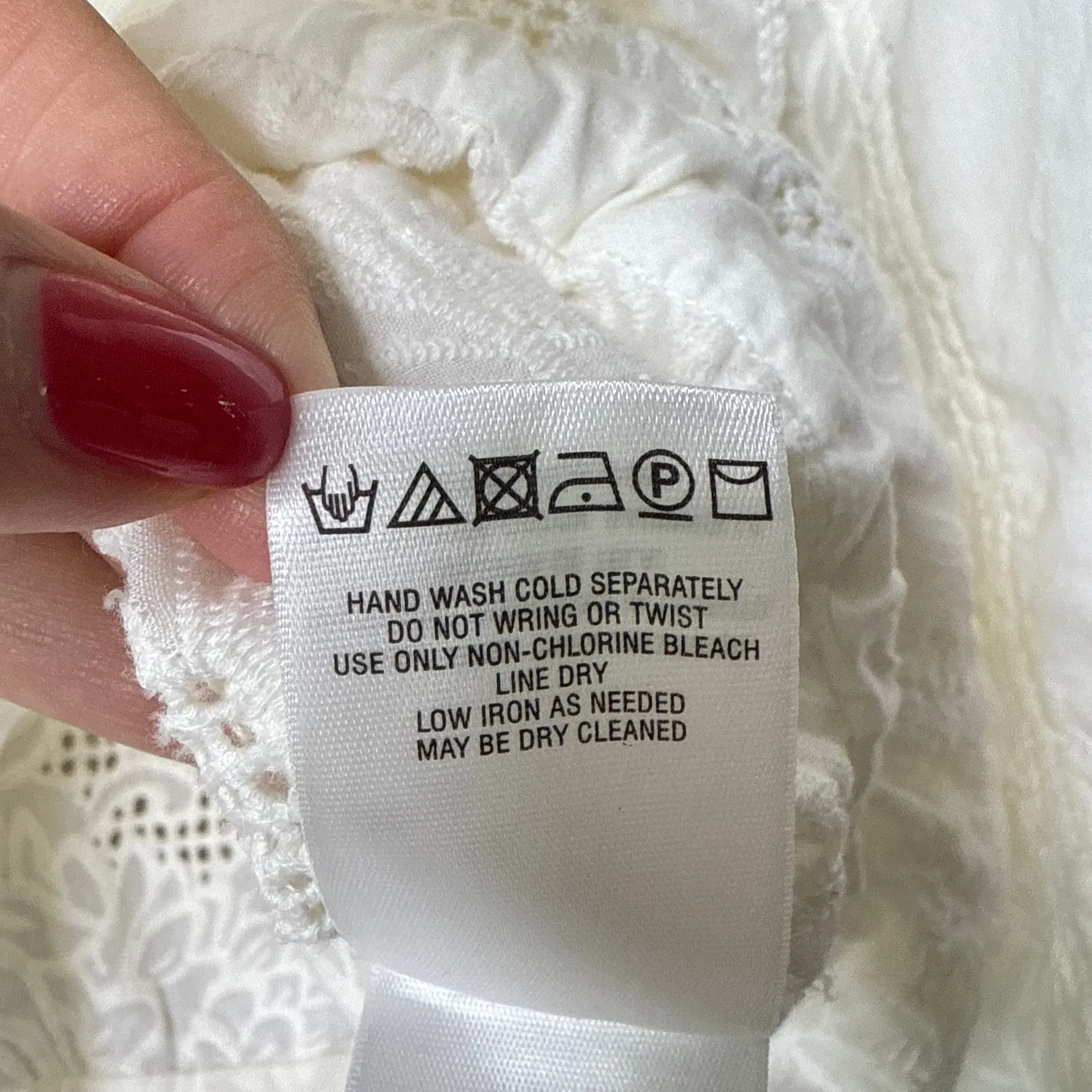 Anthropologie Eyelet Anorak Cotton Jacket Small Feminine White Boho‎ OB978483 - Image 13