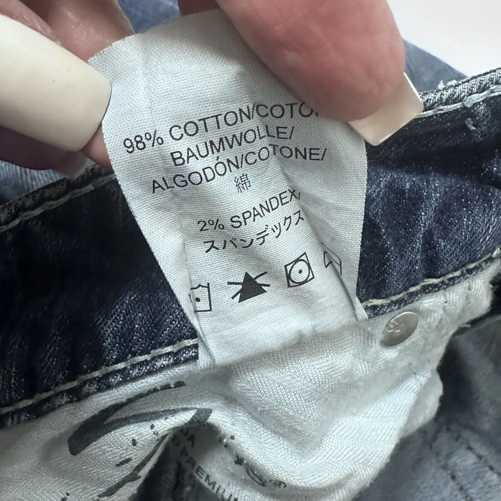 Silver Jeans Womens 28 Blue Aiko Western Distressed Hip Hugger Bootcut Denim - Image 5